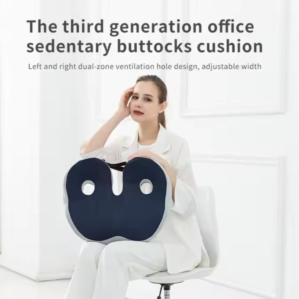 Sciatica Relief Cushion for Tailbone, Hip & Lower Back Support