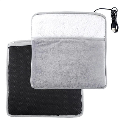 Foot Warmer USB Foot Heater Electric Foot Heating Pad Fast Heating Soft Plush Electric Foot Warmer for Home Heated Feet Warmer