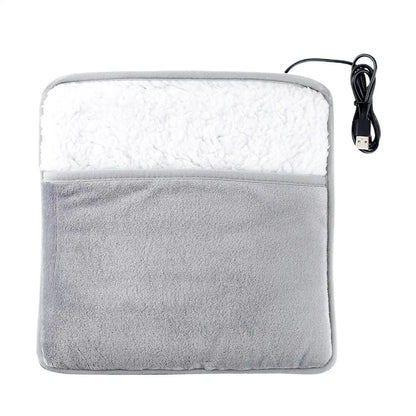 Foot Warmer USB Foot Heater Electric Foot Heating Pad Fast Heating Soft Plush Electric Foot Warmer for Home Heated Feet Warmer