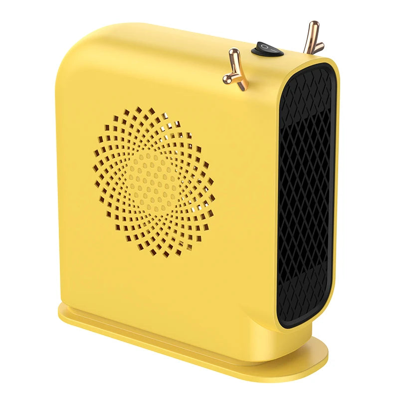 Mini Electric Heater Portable Desktop Low Consumption Warm Heating Fans for Home Office Hand Foot Warmer Heater for Winter 500W