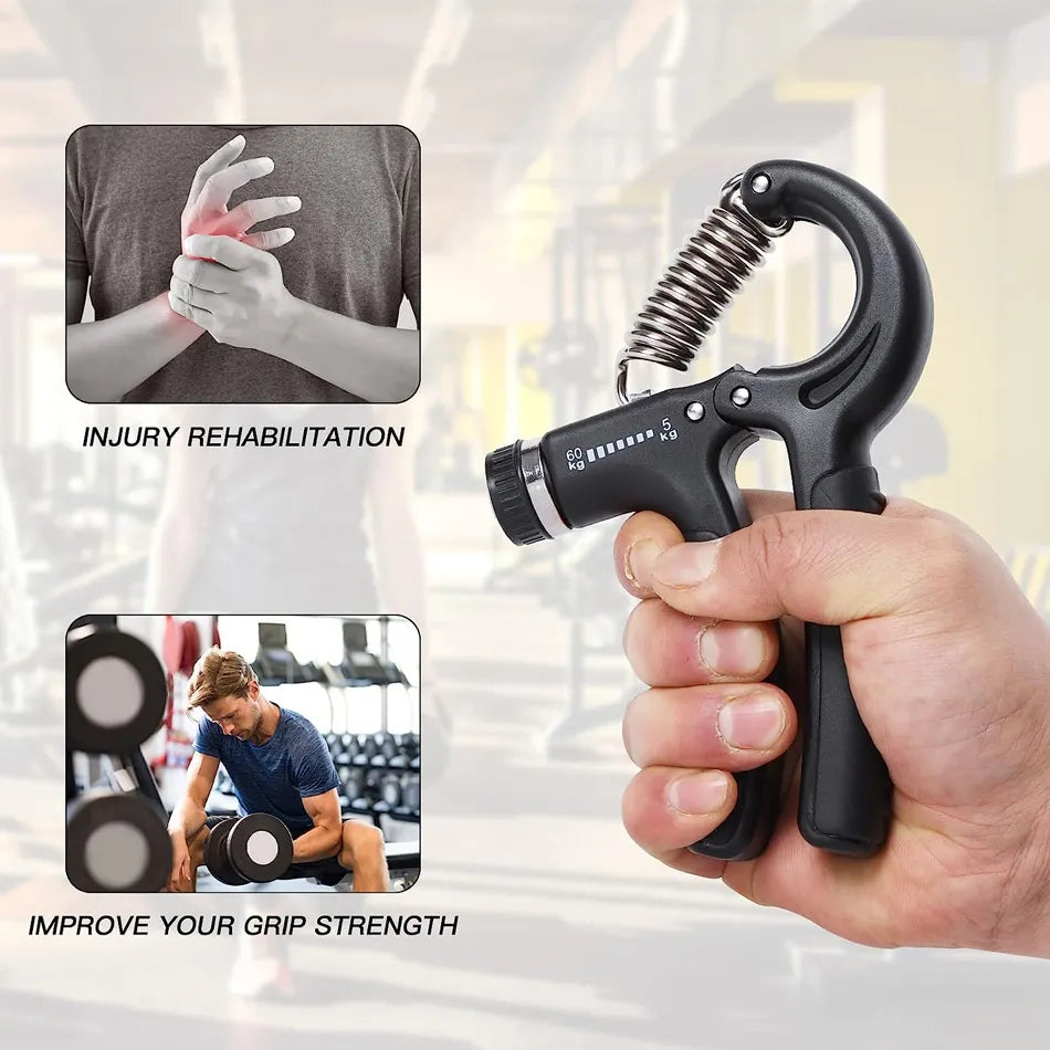 Adjustable Hand Gripper for Grip, Wrist & Forearm Training