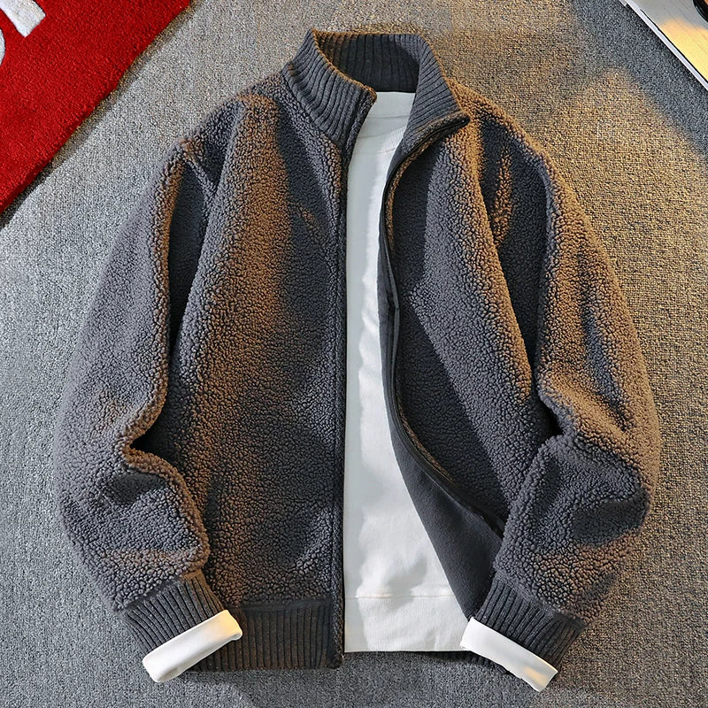 High Quality Mens Fleece Lined Jacket Full Zip Sweatshirt Winter Fall Casual Hooded Jackets Hoodie Fleece Outwear Sherpa Hoodies