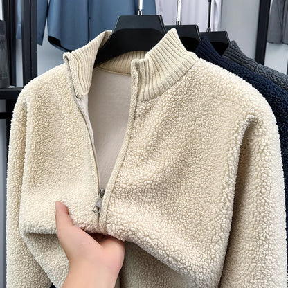 High Quality Mens Fleece Lined Jacket Full Zip Sweatshirt Winter Fall Casual Hooded Jackets Hoodie Fleece Outwear Sherpa Hoodies