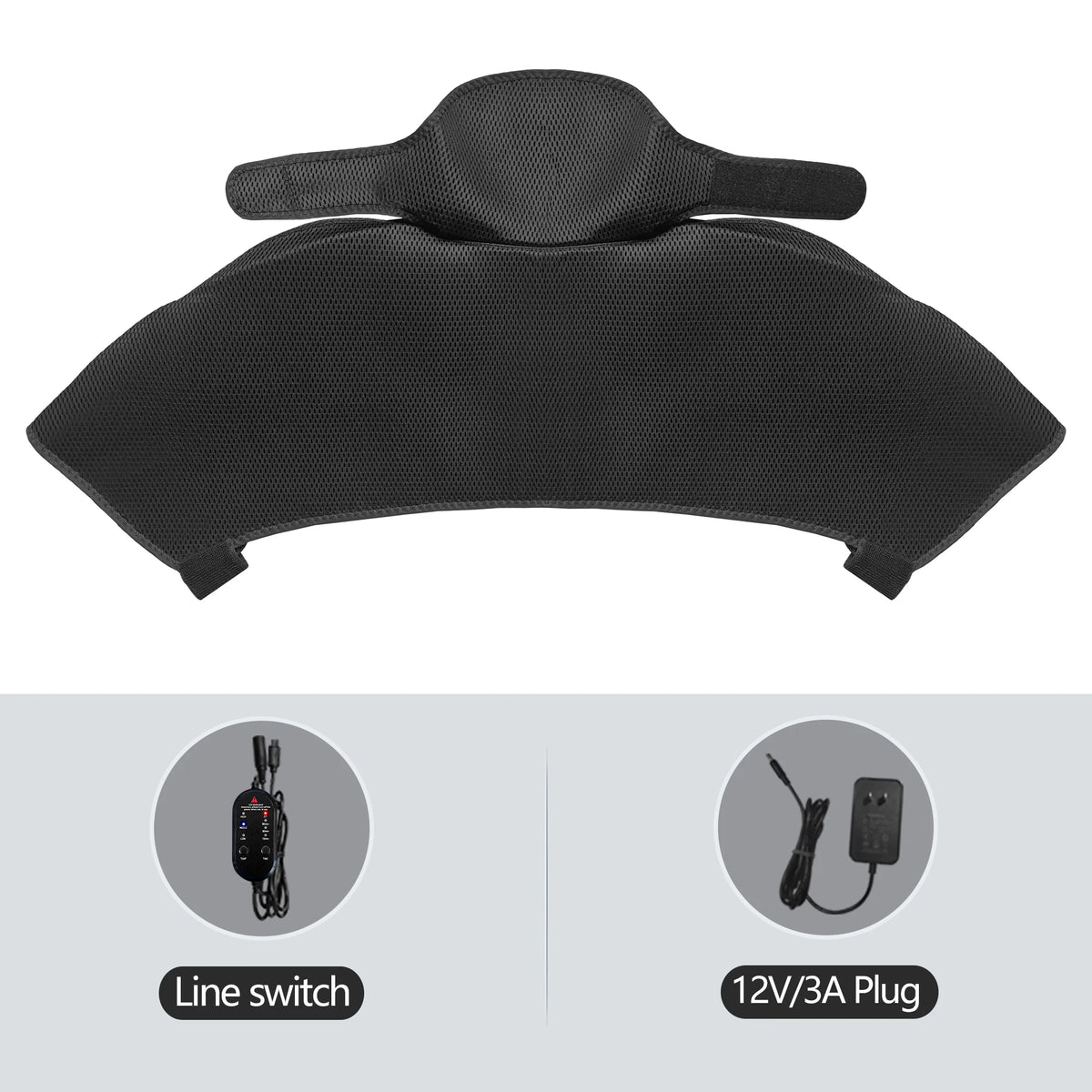 Heated Shoulder Back Massager 3 Massage Heating Functions Fits Shoulders Neck Back Relieves Cervical Soreness Muscle Strains