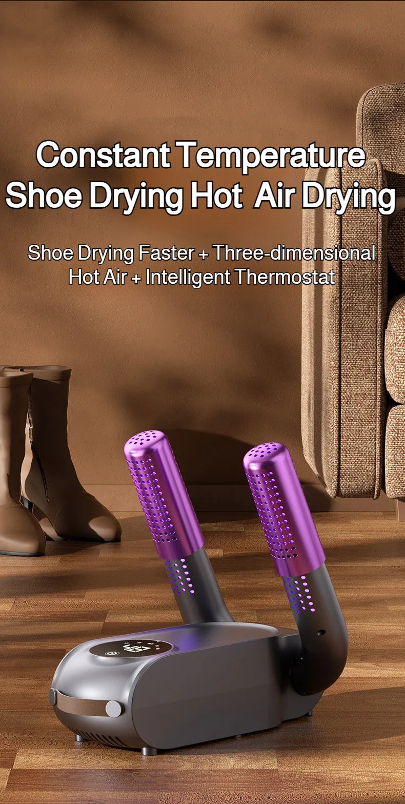 Foldable Shoes Dryer Intelligent Warmer For Home Travel Quick-Drying Shoe Deodorizer Boot Footwear Dry Machine