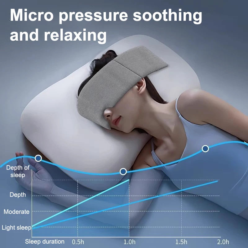 Weighted Gravity Eye Mask Sleeping Comfortable Light Blocking Headband For Deep Sleep Stress Relief Travel Gift For Men Women
