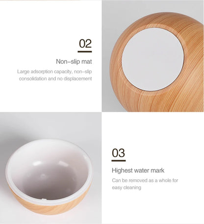 Home Wood Grain Air Humidifier Purifier Aroma Diffuser USB Ultrasonic Cool Mist Sprayer Essential Oil Fragrance