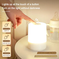 Led Night Lights Bedside Dimmable Charging Desktop Night Lamps Bedroom Bedside Lighting Decoration Touch Reading Led Table Lamps