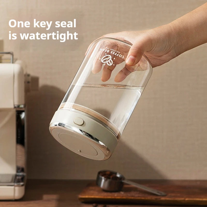 Vacuum Sealed Coffee Bean Storage Jar