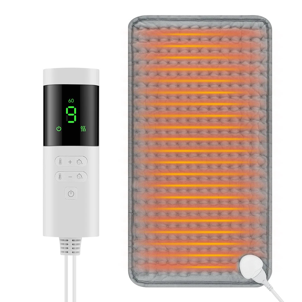 Electric Heating Pad Shoulder Back Leg Pain Relief Physiotherapy Winter Heater Timed Temperature Control Heating Blanket Mat