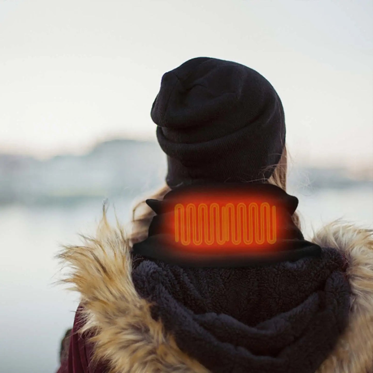 Neck Heating Wrap Scarf Winter Neck Heating Warmer For Men And Women 3 Temperature Modes Neck Heating Warmer Washable For Autumn