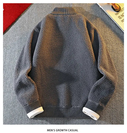 High Quality Mens Fleece Lined Jacket Full Zip Sweatshirt Winter Fall Casual Hooded Jackets Hoodie Fleece Outwear Sherpa Hoodies