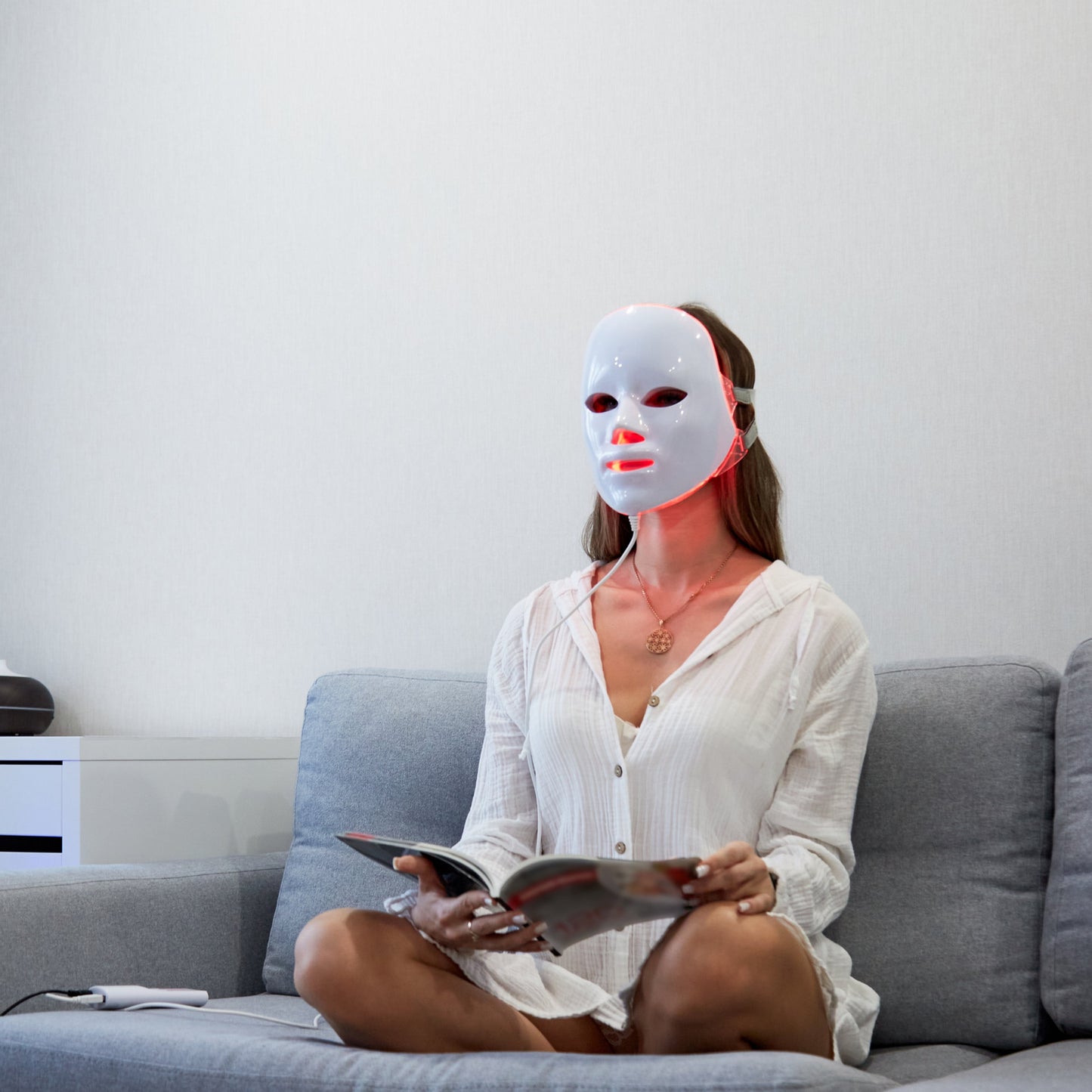 Glowing Skin Red Light LED Mask Bonus (Neck Red Light Strip)