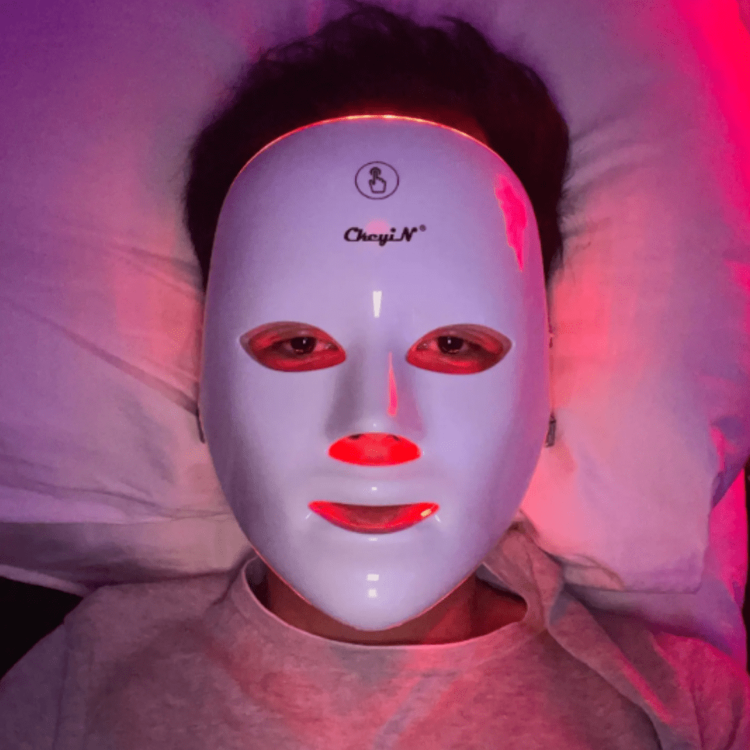 Glowing Skin Red Light LED Mask Bonus (Neck Red Light Strip)