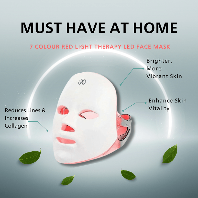 Glowing Skin Red Light LED Mask Bonus (Neck Red Light Strip)