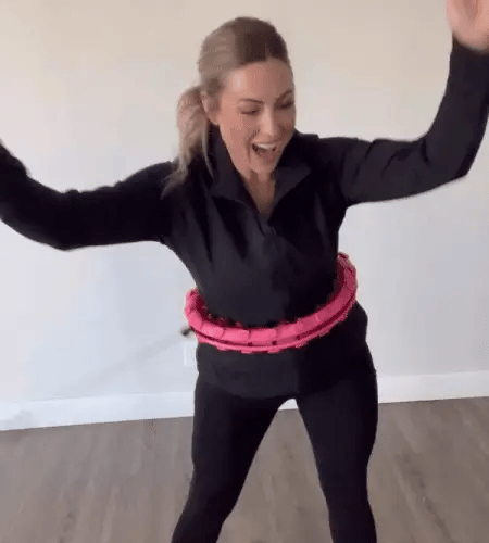 FunFit Weighted Hula Hoop for Waist Slimming & Core Strength