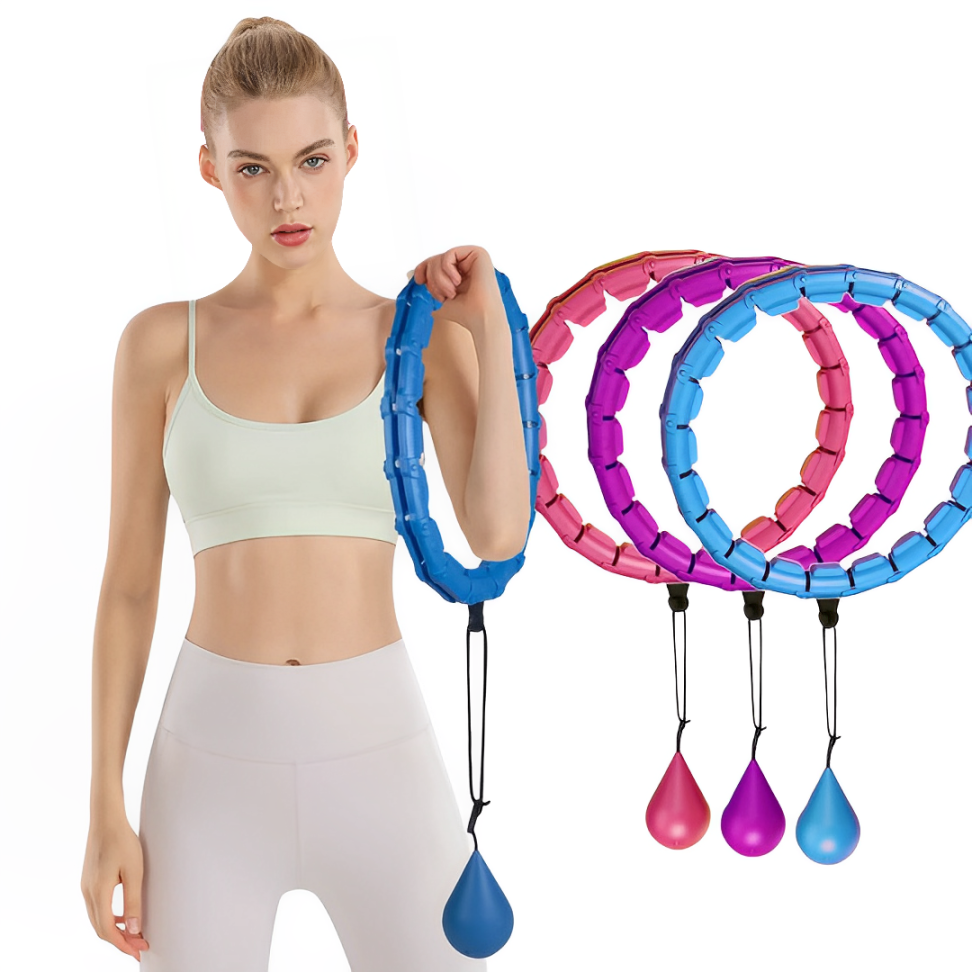 FunFit Weighted Hula Hoop for Waist Slimming & Core Strength